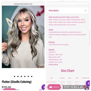 CSC Flutter (Giselle Coloring) Honey Blonde & Light Brunette Std Lace Front Wig